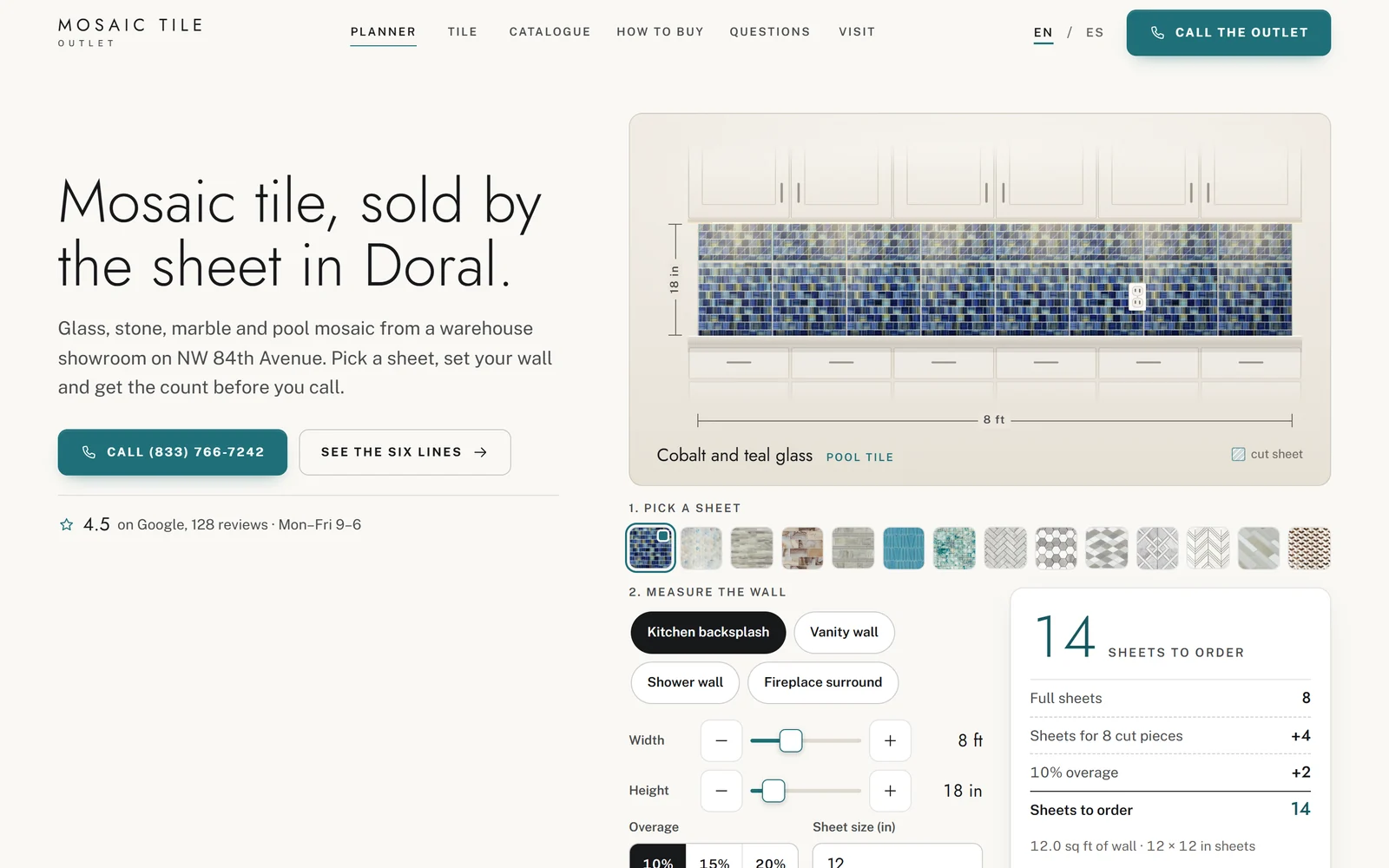 Mosaic Tile Outlet: Mosaicos · Doral