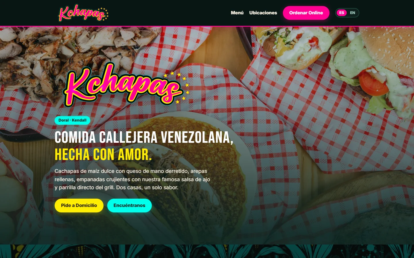 Página principal de K'Chapas, escritorio